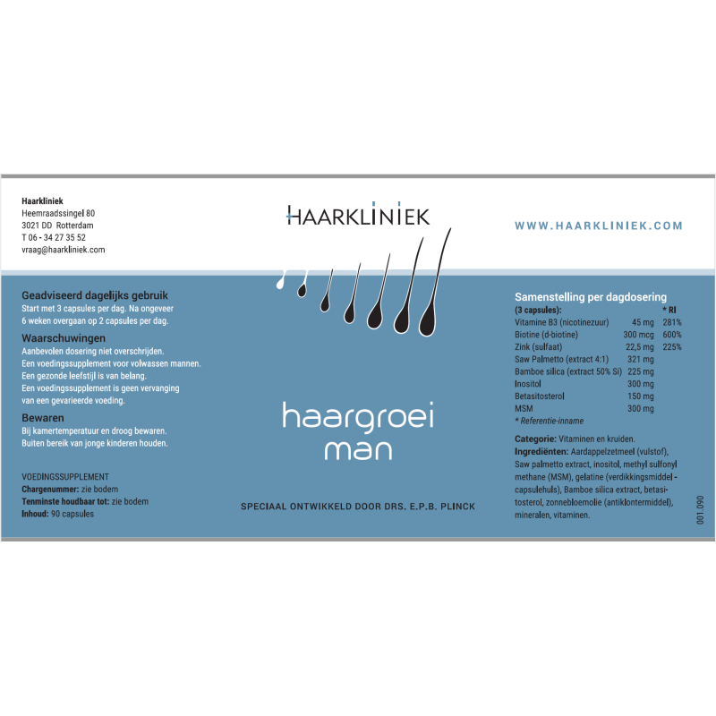 Haargroei Pillen voor Mannen: Stimuleer Gezonde Haargroei!